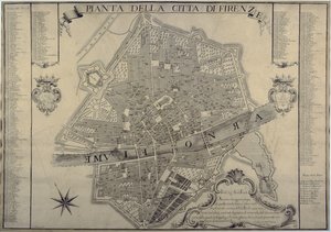 Mappa di Firenze, 1730